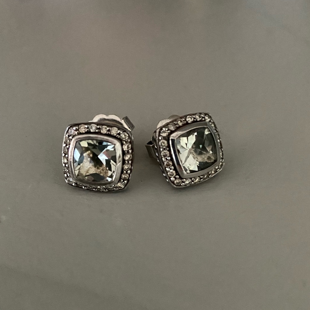 David Yurman Albion Prasiolite Earrings 700$